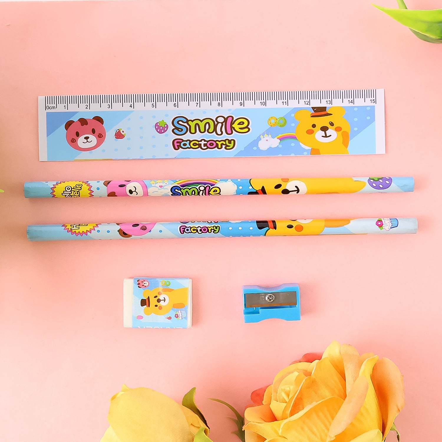 Wooden Pencil Set (5 Pc): School Supplies, Stationery Set for Kids Wooden Pencil Set (5 Pc): School Supplies, Stationery Set for Kids